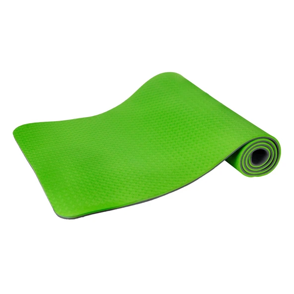 8mm Çift Taraflı Çevre Dostu Yoga Matı Yeşil ürün görseli 1