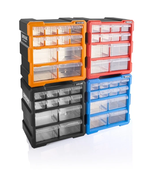 12 Bölmeli Monoblok Çekmeceli Organizer Kutu - Resim 5