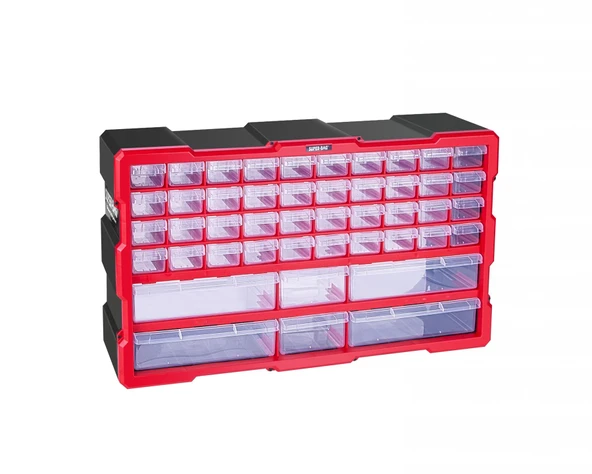 46 Bölmeli Monoblok Çekmeceli Organizer Mega Boy 6017 - Resim 2
