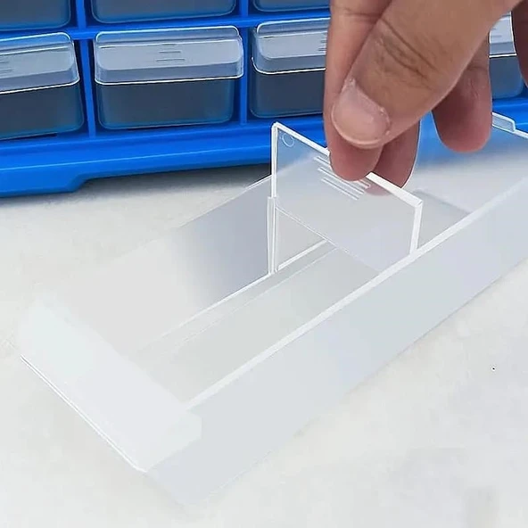 20 Bölmeli Monoblok Çekmeceli Organizer - Resim 4