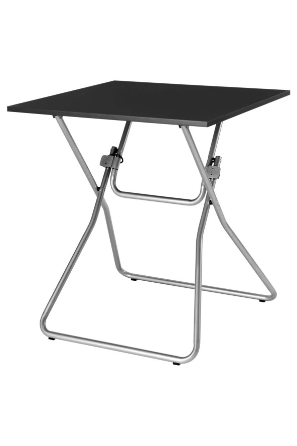 GUNDE Katlanır Mutfak Masası, Siyah, 1-2 Kişilik, Katlanabilir, 67x67 cm MeridyenDukkan ürün görseli 1