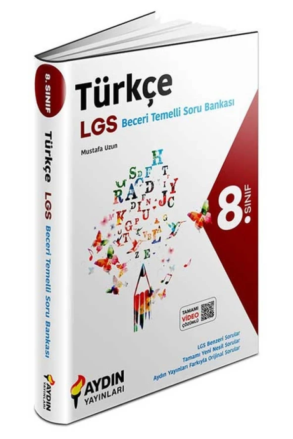 Aydın 8. Sınıf LGS Türkçe Beceri Temelli Soru Bankası Aydın Yayınları ürün görseli 1