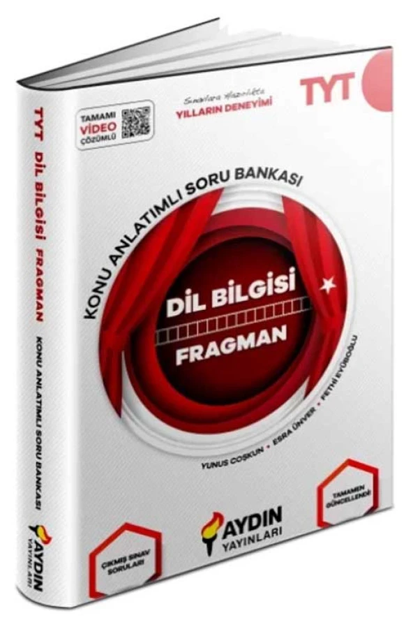 Aydın YKS TYT Dil Bilgisi Fragman Konu Anlatımlı Soru Bankası Aydın Yayınları ürün görseli 1