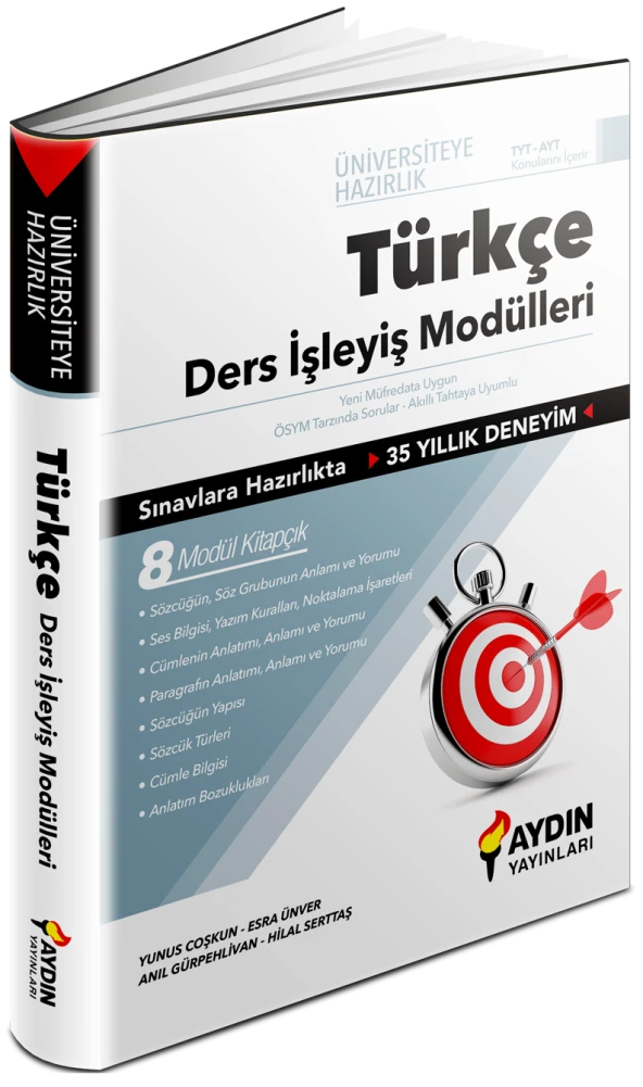 Aydın Yayınları Tyt Türkçe Ders İşleyiş Modülleri ürün görseli 1