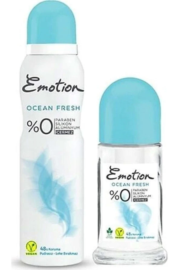 Emotion Deodorant 150 ml Ocean Fresh-50 ml roll on ürün görseli 1