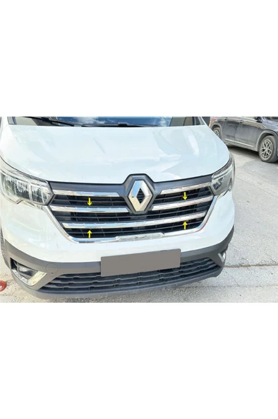RENAULT TRAFiC Krom Ön Panjur 3 Prç. 2022 Üzeri Paslanmaz Çelik ürün görseli 1