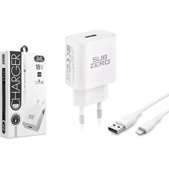 Subzero INNOVAR SG71 18W 3.4A Qualcomm Hızlı Iphone Ev Şarj Aleti ürün görseli 1