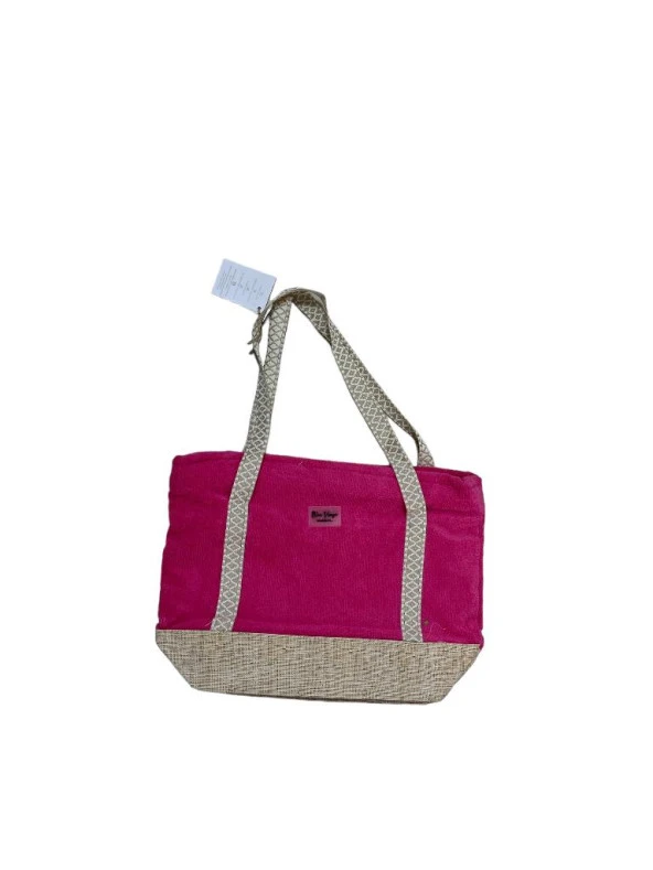 Miami Beach Havlu Çanta PEMBE 50*35 cm ürün görseli 1
