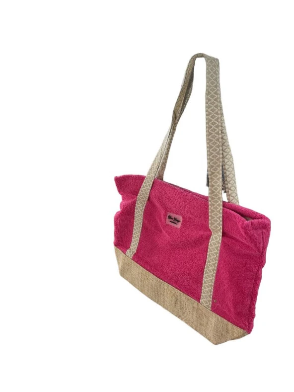 Miami Beach Havlu Çanta PEMBE 50*35 cm - Resim 3