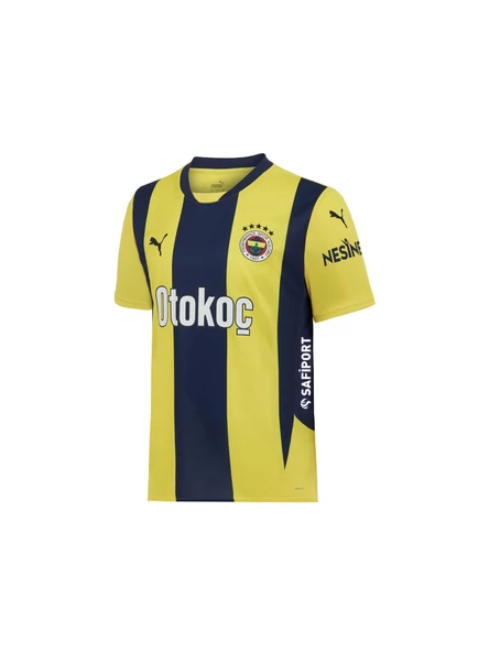 Fenerbahçe Orijinal Lisanslı Unisex 24-25 Yeni Sezon Sarı Lacivert Çubuklu Çocuk Forma ürün görseli 1