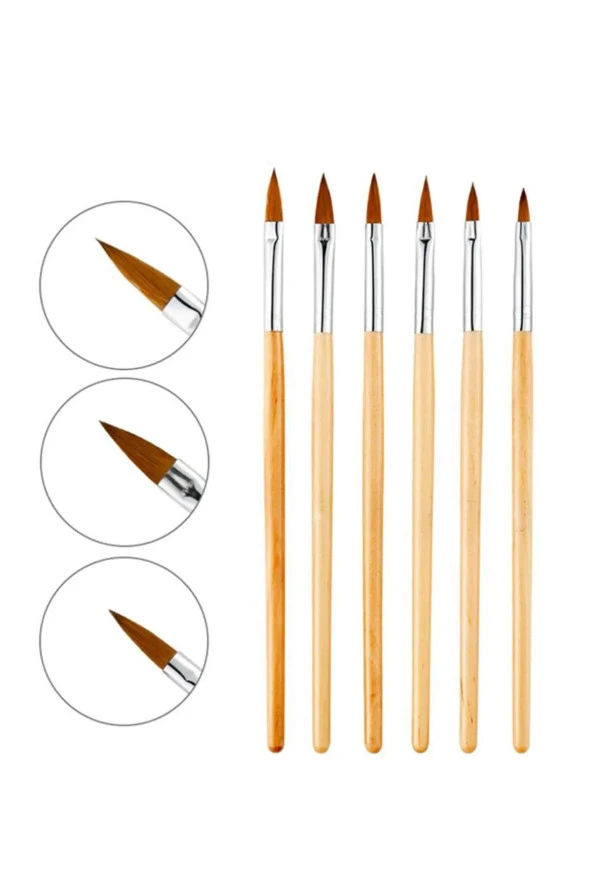 Fontenay Tırnak Süsleme Fırçası Nail Art Fırça Tırnak Desen Fırçası Seti 2 ürün görseli 1