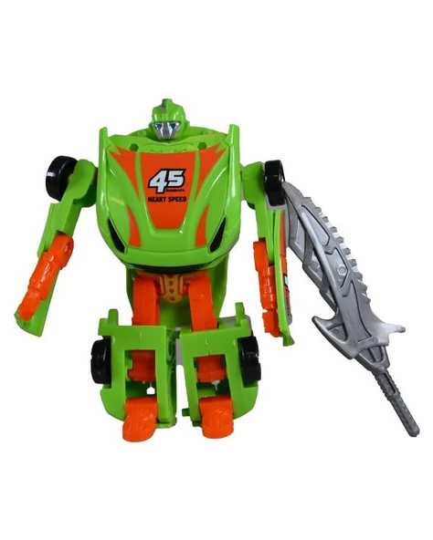 Ctoy Robota Dönüşebilen Araba Yeşil Turuncu - Resim 2