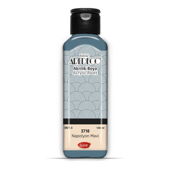 Artdeco Akrilik Boya 140 ml 3718 NAPOLYON MAVİ ürün görseli 1