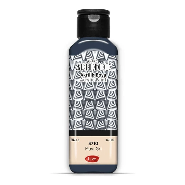 Artdeco Akrilik Boya 140 ml 3710 MAVİ GRİ ürün görseli 1