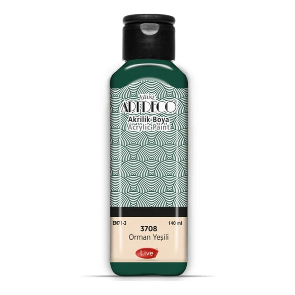 Artdeco Akrilik Boya 140 ml 3708 ORMAN YEŞİLİ ürün görseli 1