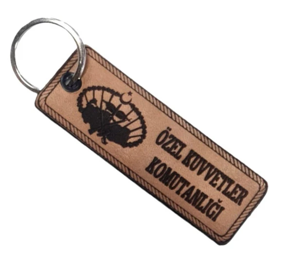 Özel Kuvvetler Komutanlığı Deri Anahtarlık  - Arma - Leather Key Holder ürün görseli 1