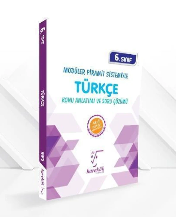 6.Sınıf Türkçe MPS Konu Anlatımı ve Soru Çözümü Karekök Yayınları ürün görseli 1