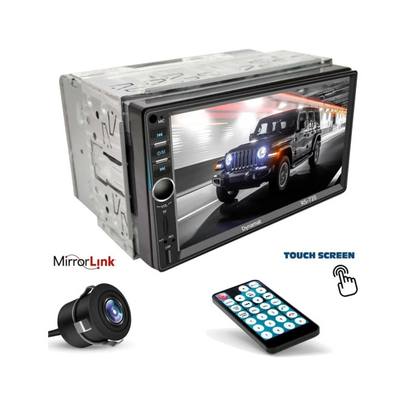 Dynamat Double 7" 4X55W Mirrorlink Bt/usb/sd/aux/fm Dynamat RS-720 Oto Teyp ürün görseli 1