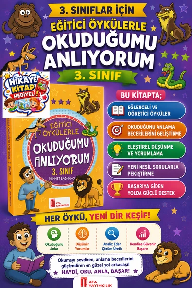 Ata 3.Sınıf Okuduğumu Anlıyorum ürün görseli 1