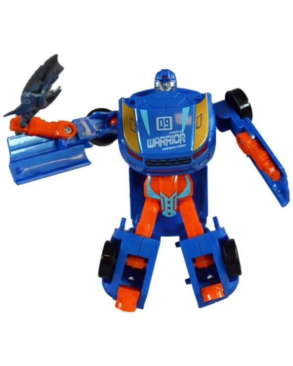 Ctoy Robota Dönüşebilen Araba Turuncu Mavi - Resim 2