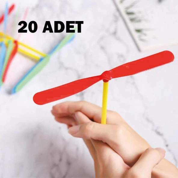 Nostaljik El Pervane Oyuncağı 20 Adet ürün görseli 1