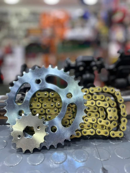 Honda Cbf 150-Cb 125E-Cb 125F Oringli Zincir Performans Zincir Dişli Takımı Arka 36T-Ön 16T ürün görseli 1