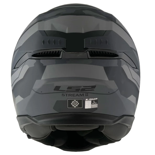 LS2 SSTREAM 2 SHADOW MAT TITANIUM-GRİ KASK - Resim 6