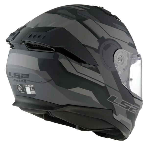 LS2 SSTREAM 2 SHADOW MAT TITANIUM-GRİ KASK - Resim 7