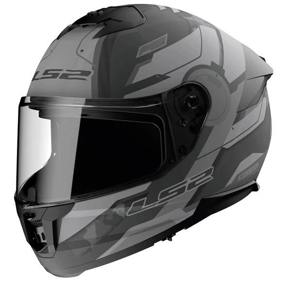 LS2 SSTREAM 2 SHADOW MAT TITANIUM-GRİ KASK - Resim 2