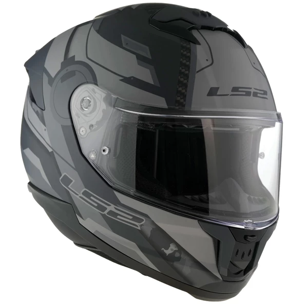 LS2 SSTREAM 2 SHADOW MAT TITANIUM-GRİ KASK - Resim 8