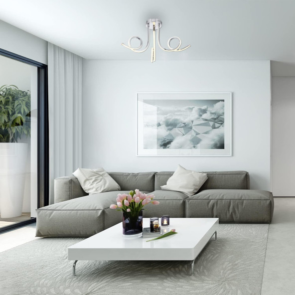 Lucea Nevro 3'lü Ledli Plafonyer 16W x 3 3000K - Resim 2