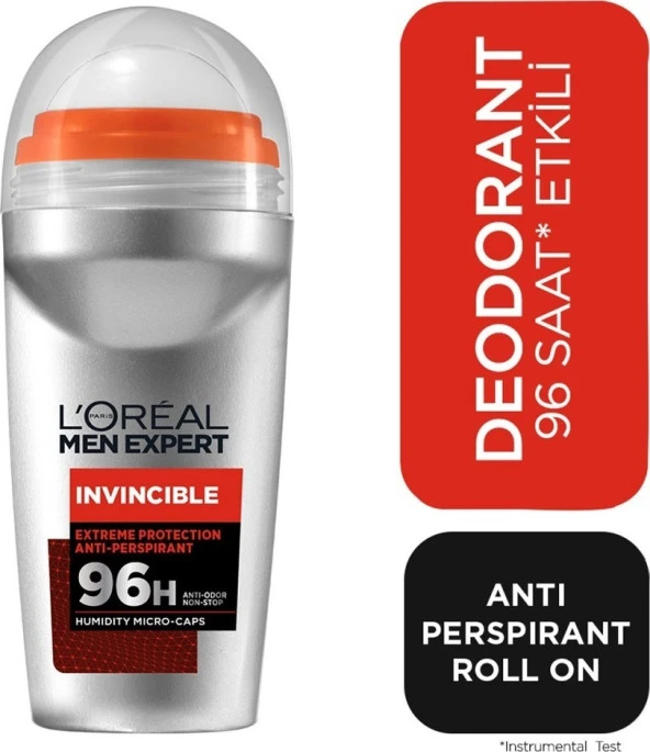 Loreal Paris Men Invincible Roll-On 50 Ml ürün görseli 1