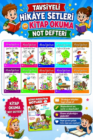 Ata 2.Sınıflar İçin Afacan Öykü Dizisi + Kitap Okuma Not Defteri ürün görseli 1