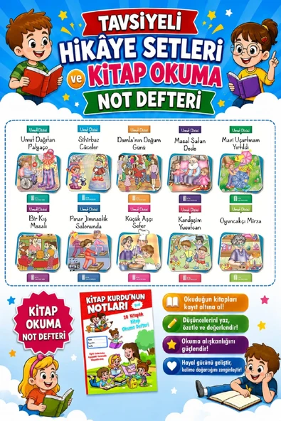 Ata 3.Sınıflar İçin Umut Dizisi + Kitap Okuma Not Defteri ürün görseli 1