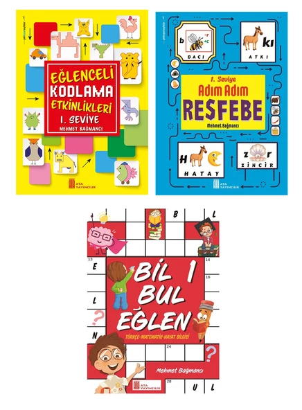 Ata 1.Sınıf Kodlama + Resfebe + Bil Bul Eğlen - Resim 2