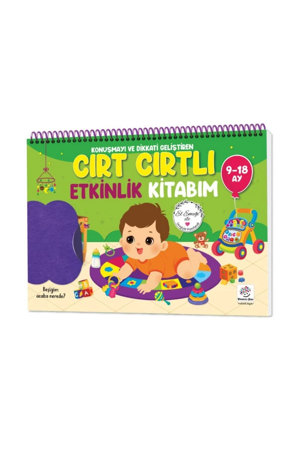 9-18 Ay Ilk Cırt Cırtlı - Keçeli Etkinlik Kitabım ürün görseli 1