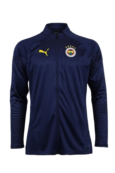 Fenerbahçe Orijinal 23/24 A Takım Hoca Tam Fermuar Lacivert Çocuk Sweat ürün görseli 1