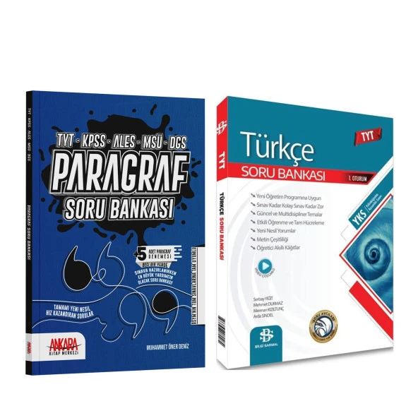 Bilgi Sarmal TYT Türkçe ve AKM Paragraf Soru Bankası Seti 2 Kitap ürün görseli 1