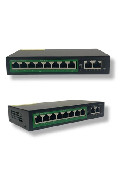 Poe Switch Pr-820 8 2 Port Smart ürün görseli 1