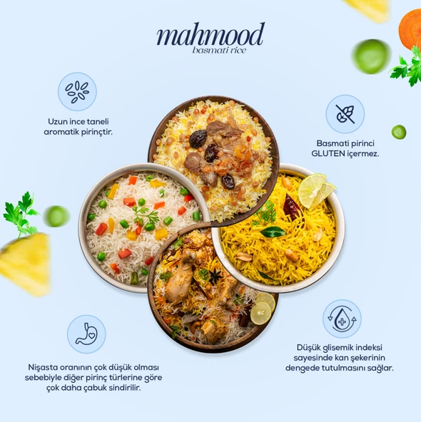 Mahmood Rıce 1121 Basmati Pirinç 900 gr - Resim 4
