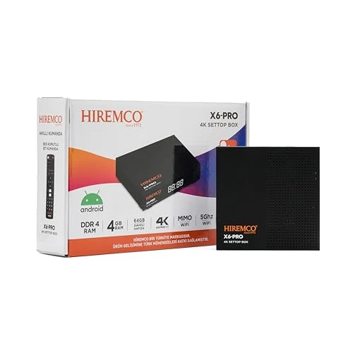 Hiremco X6 PRO Android Box ürün görseli 1