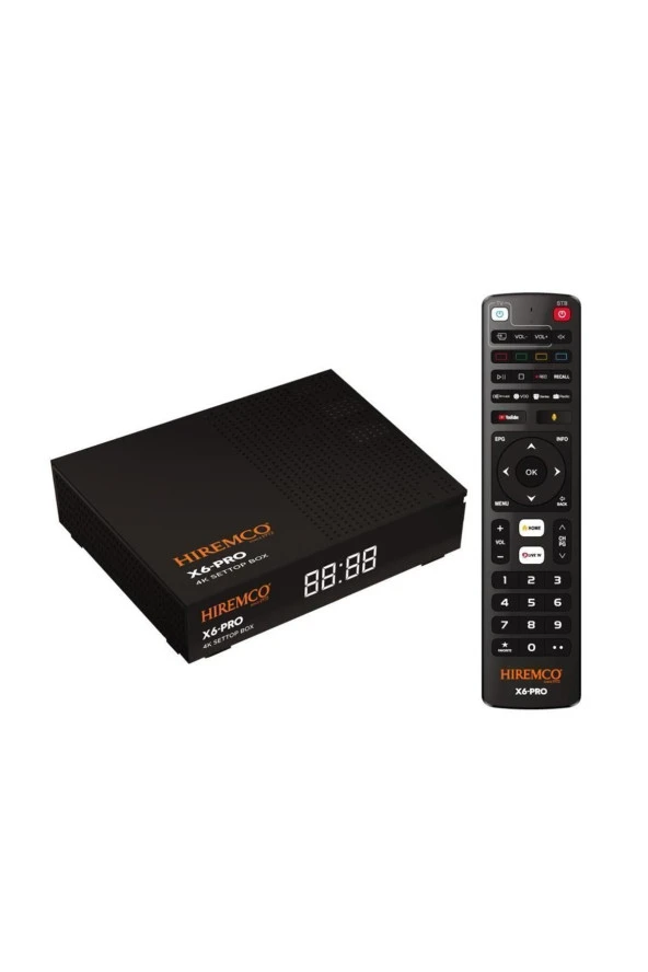 Hiremco X6 Pro 64 GB 4K Android TV Box ürün görseli 1