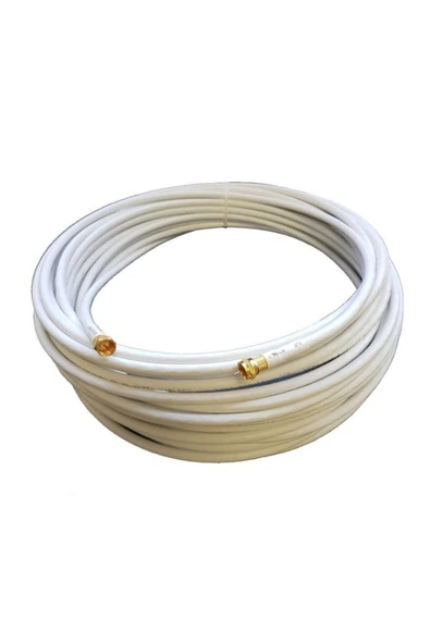 35metre Rg6 U6 Gold F Konnektörlü Hazır Uydu Anten Kablosu Full Hd 4k ürün görseli 1