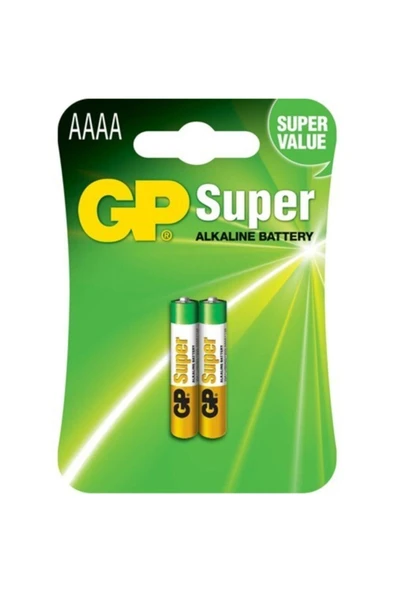 Gp 2'li Super Alkalin 25a Incenin Incesi Pil Lr61-aaaa ürün görseli 1