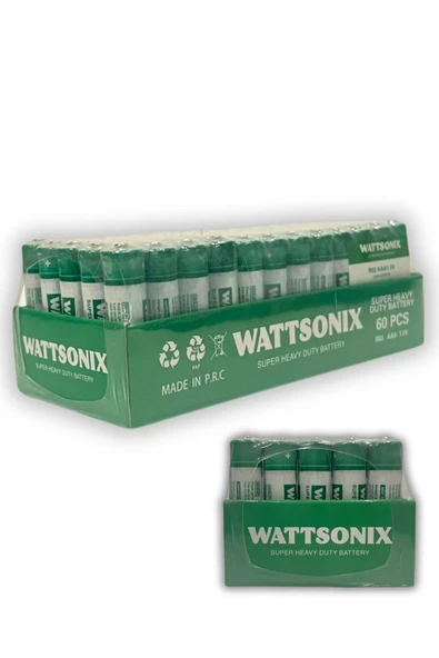 Wattsonix Aaa Ince Kalem Pil (60 Adet) ürün görseli 1