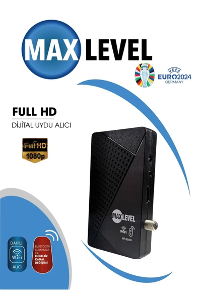Maxlevel Çanaksız Uydu Alıcı Dahili Wifi Bluetooth Kumandalı Full Hd Uydu Alıcısı ürün görseli 1