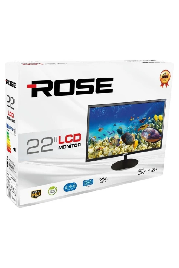 Rose  cm-122 22" 55 Ekran 12V Full HD Karavan - Tekne - Yat Led Monitör TV ürün görseli 1