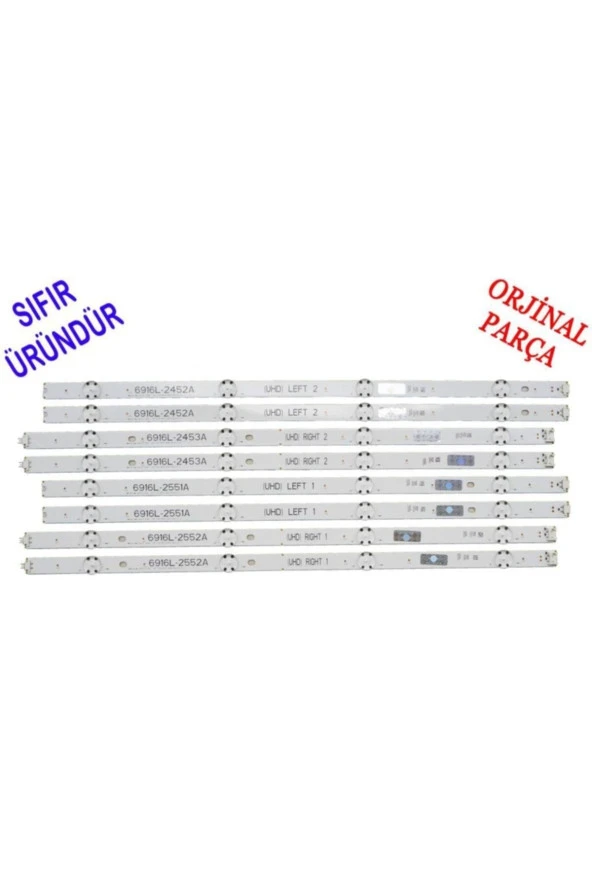 49uh650v 6916l-2453a, 6916l-2552a, 6916l-2551a, 6916l-2452a Sıfır Orjınal Led Bar Takımı ürün görseli 1