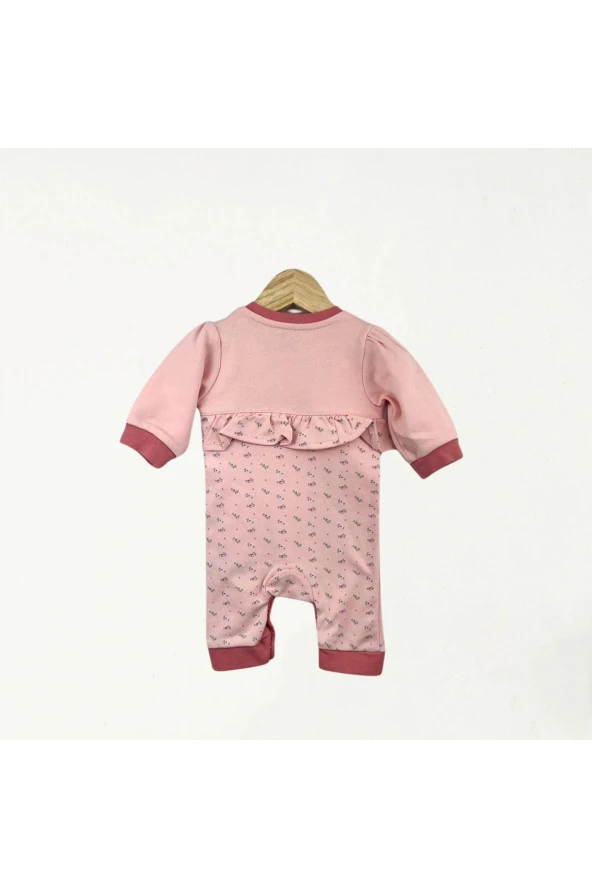 Ribanalı Patiksiz Tulum Pembe - Resim 2
