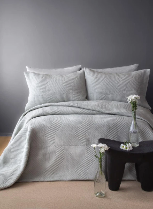 APRİCİTAS HOME YATAK ÖRTÜSÜ SET SAVOY İNDİGO TEK KİŞİLİK ürün görseli 1